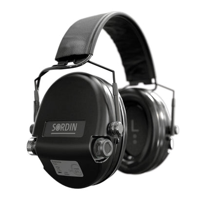 Sordin Supreme MIL AUX SFA Slim Electronic Hearing Protecton Headband-Tactical Source LLC