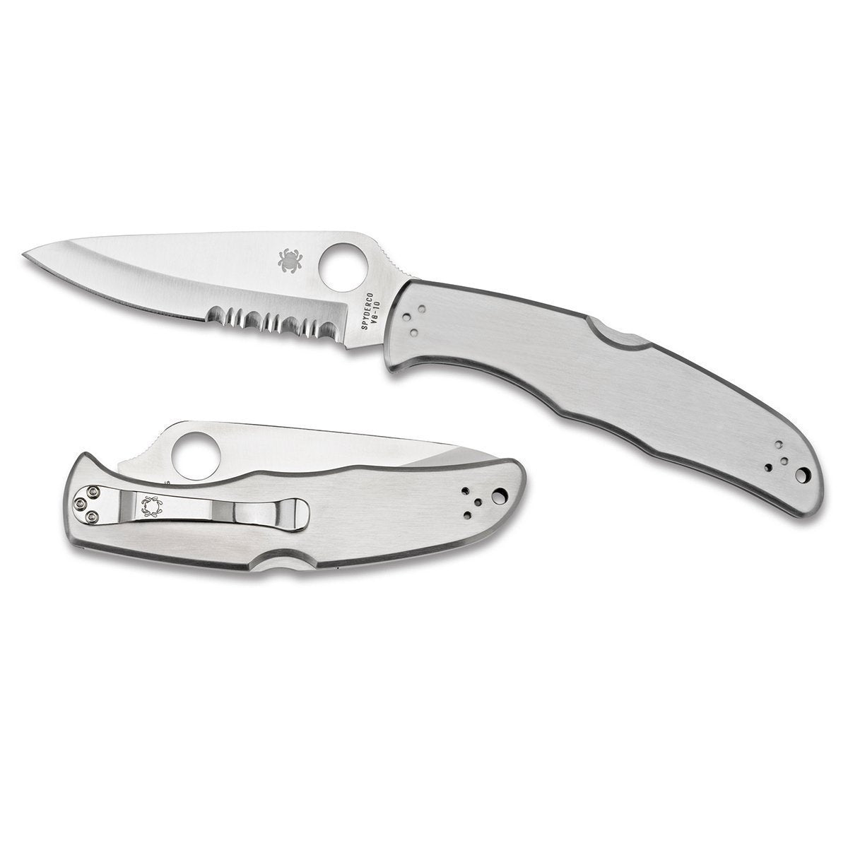 Spyderco Endura4 Stainless - Combo Blade-Tactical Source LLC