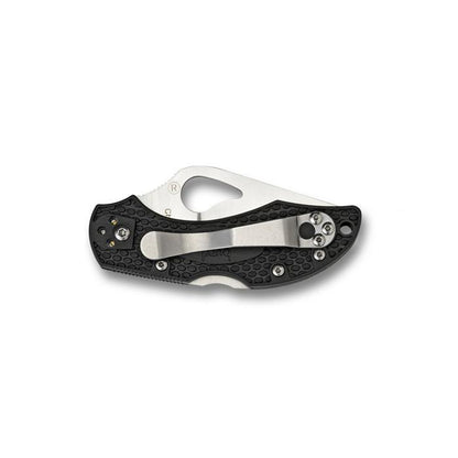 Spyderco Robin 2 Lightweight FRN Black Handle Satin Plain Blade-Tactical Source LLC