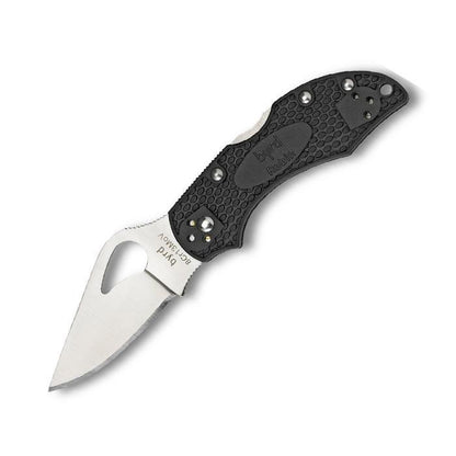 Spyderco Robin 2 Lightweight FRN Black Handle Satin Plain Blade-Tactical Source LLC