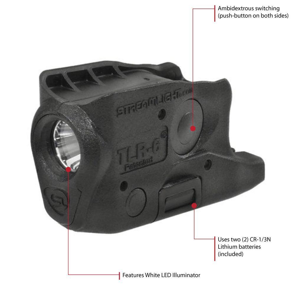 Streamlight TLR-6 for Glock 42/43 100-Lumens without Laser Tactical Weapon Light-Tactical Source LLC