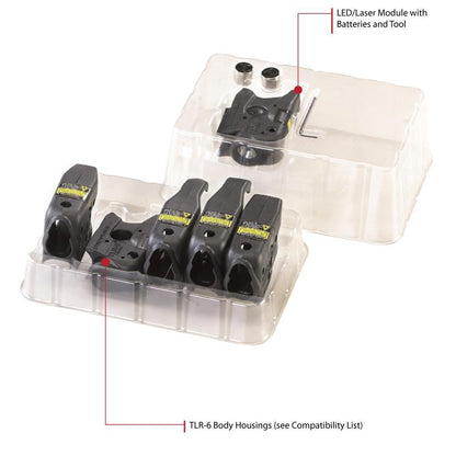 Streamlight TLR-6 Tactical Weapon Light with Integrated Red Aiming Laser Universal Kit-Tactical Source LLC