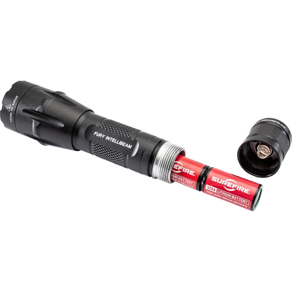 SureFire Fury Intellibeam Auto-Adjusting Dual Fuel LED Flashlight-Tactical Source LLC