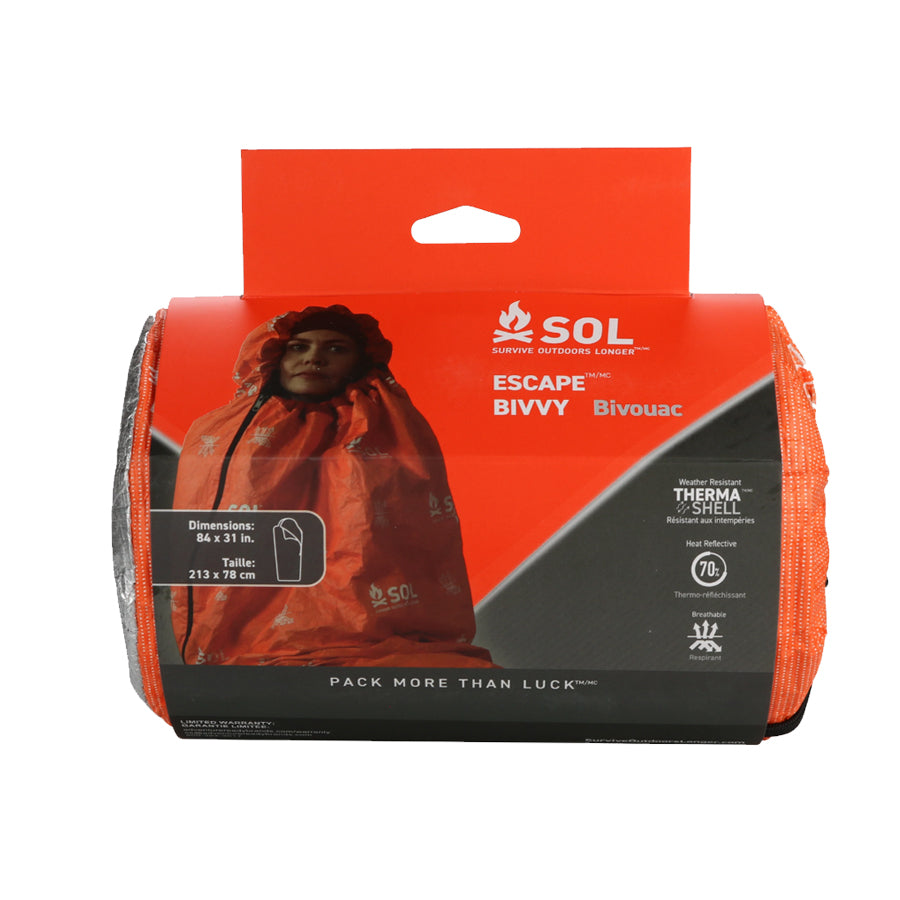 Survive Outdoors Longer SOL Escape™ Bivvy with Hood - Orange-Tactical Source LLC