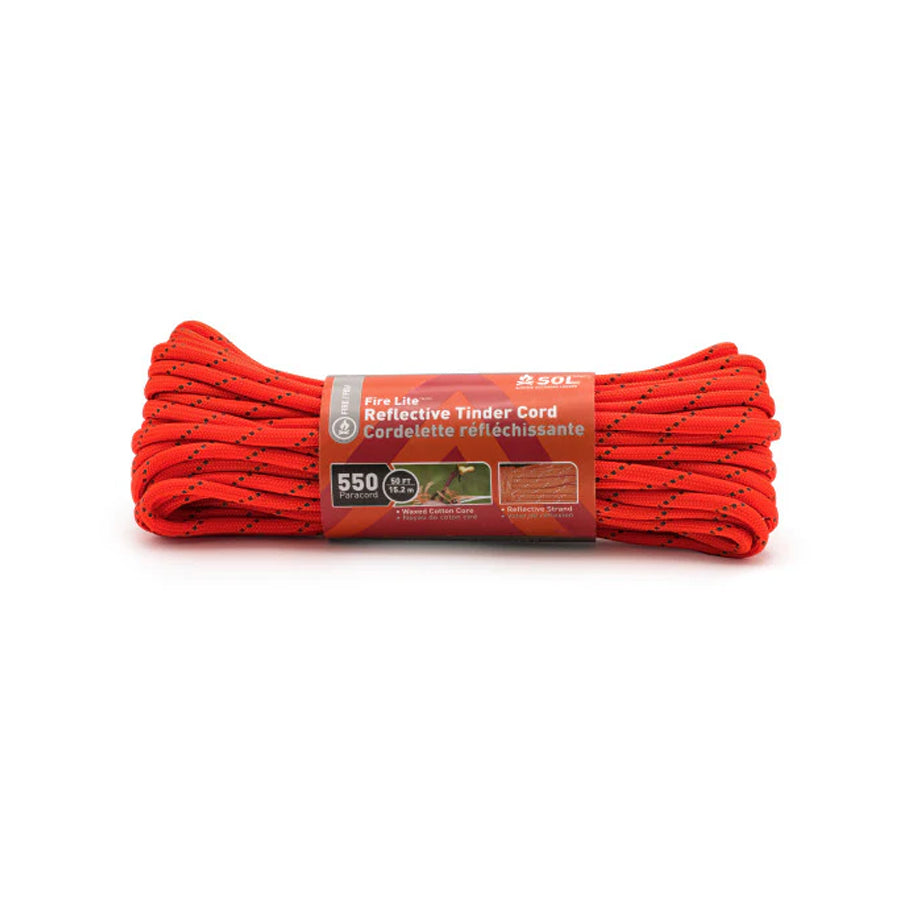 Survive Outdoors Longer SOL Fire Lite 550 Reflective Tinder Cord - 50ft-Tactical Source LLC