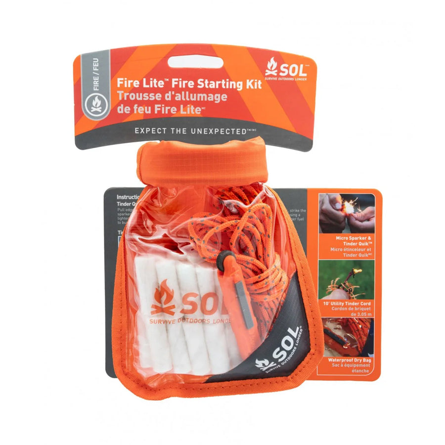 Survive Outdoors Longer SOL Fire Lite Kit in Dry Bag-Tactical Source LLC