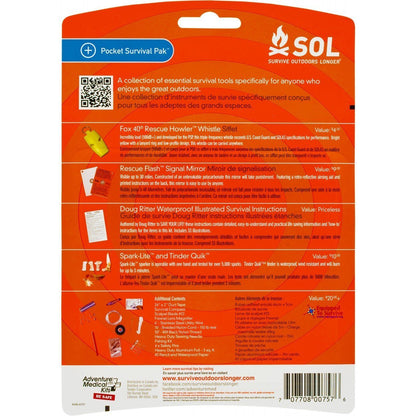 Survive Outdoors Longer SOL Pocket Survival Pak-Tactical Source LLC