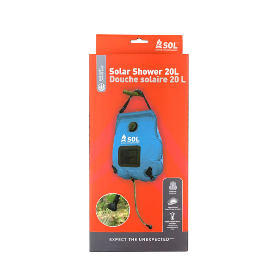 Survive Outdoors Longer SOL Solar Shower 20L-Tactical Source LLC