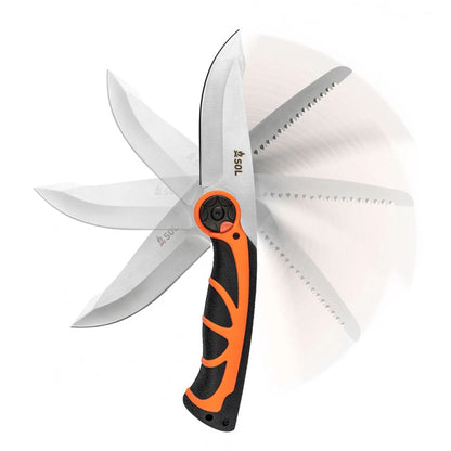 Survive Outdoors Longer SOL Stoke Pivot Knife & Saw-Tactical Source LLC