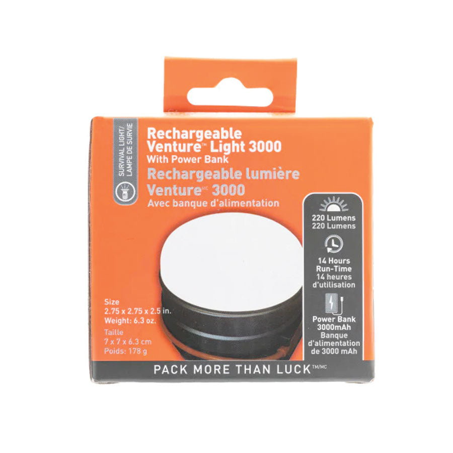 Survive Outdoors Longer SOL Venture 3000 Rechargeable LED Camping Light with Power Bank-Tactical Source LLC