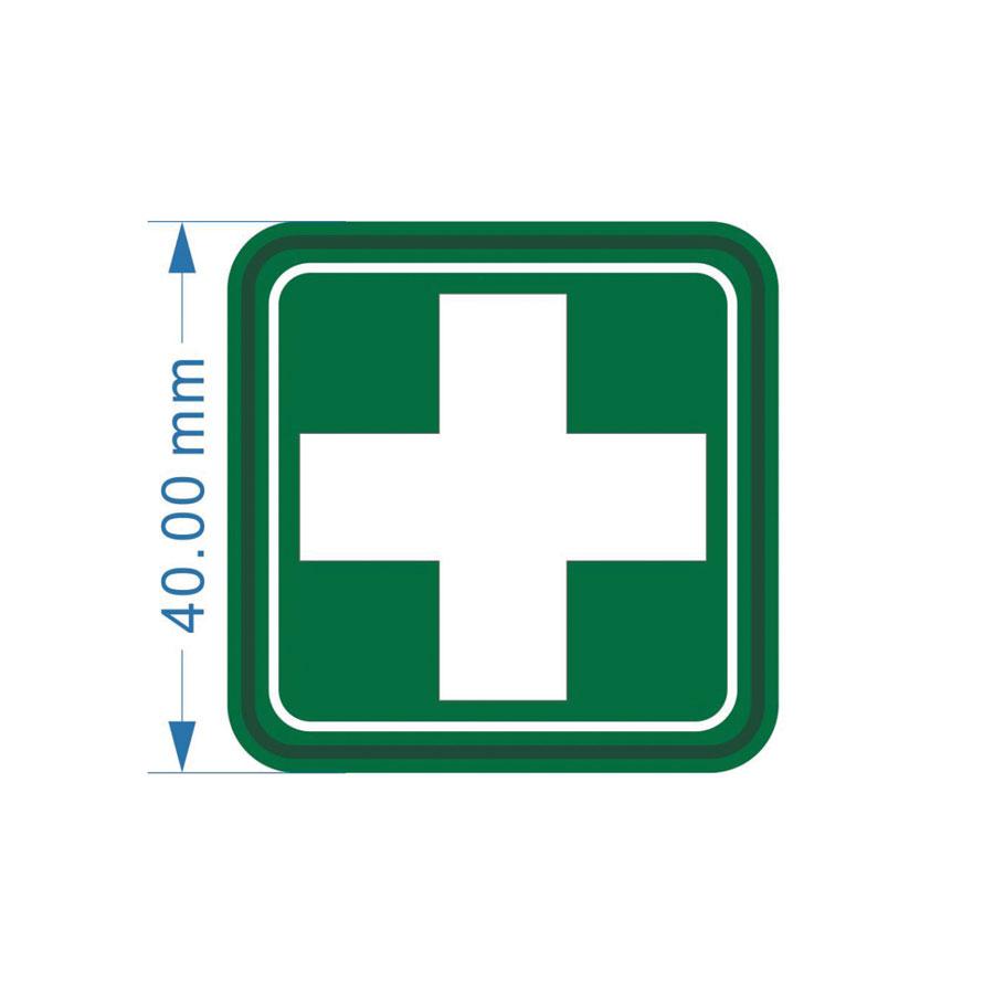 Tactical Gear First Aid Velcro PVC Patch with White Cross on Green-Tactical Source LLC