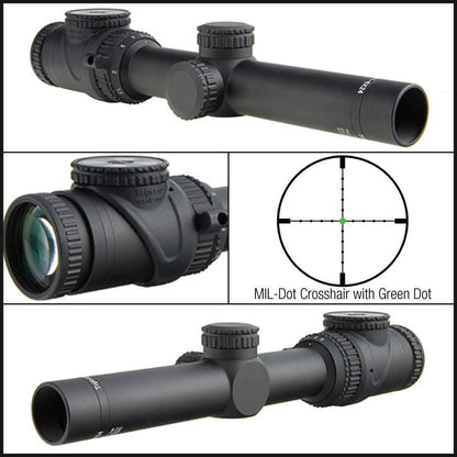 Trijicon AccuPoint 1-6x24 30mm Tube Riflescope MIL-DOT Crosshair with Green Dot-Tactical Source LLC