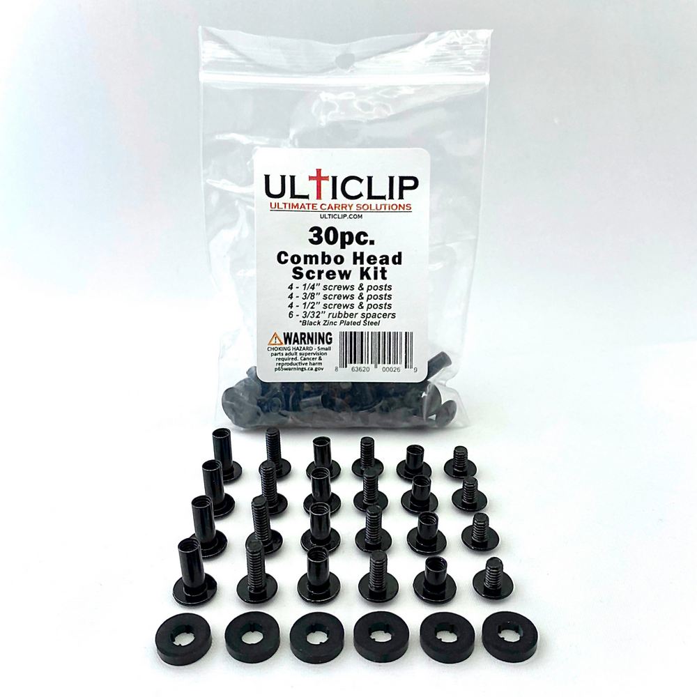 Ulticlip Ultimate Carry Solutions Combo Head Screw Kit 30 Pieces-Tactical Source LLC