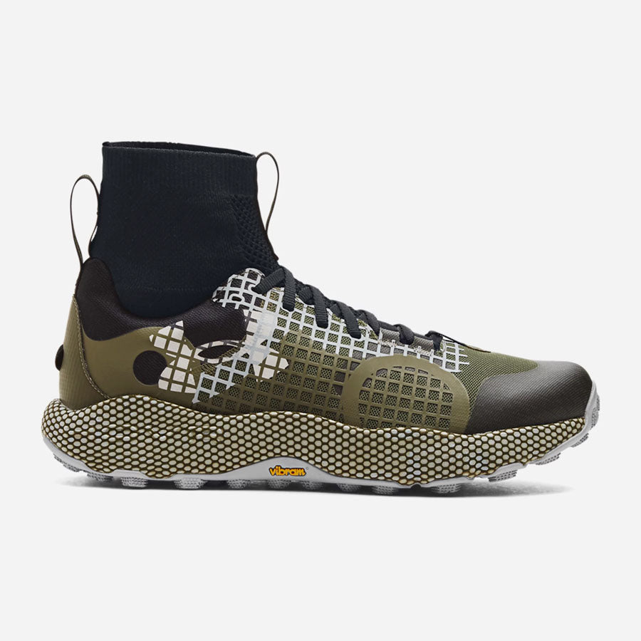 Under Armour Men's HOVR Ridge Trek Trail Running Shoes Marine OD Green and Black-Tactical Source LLC