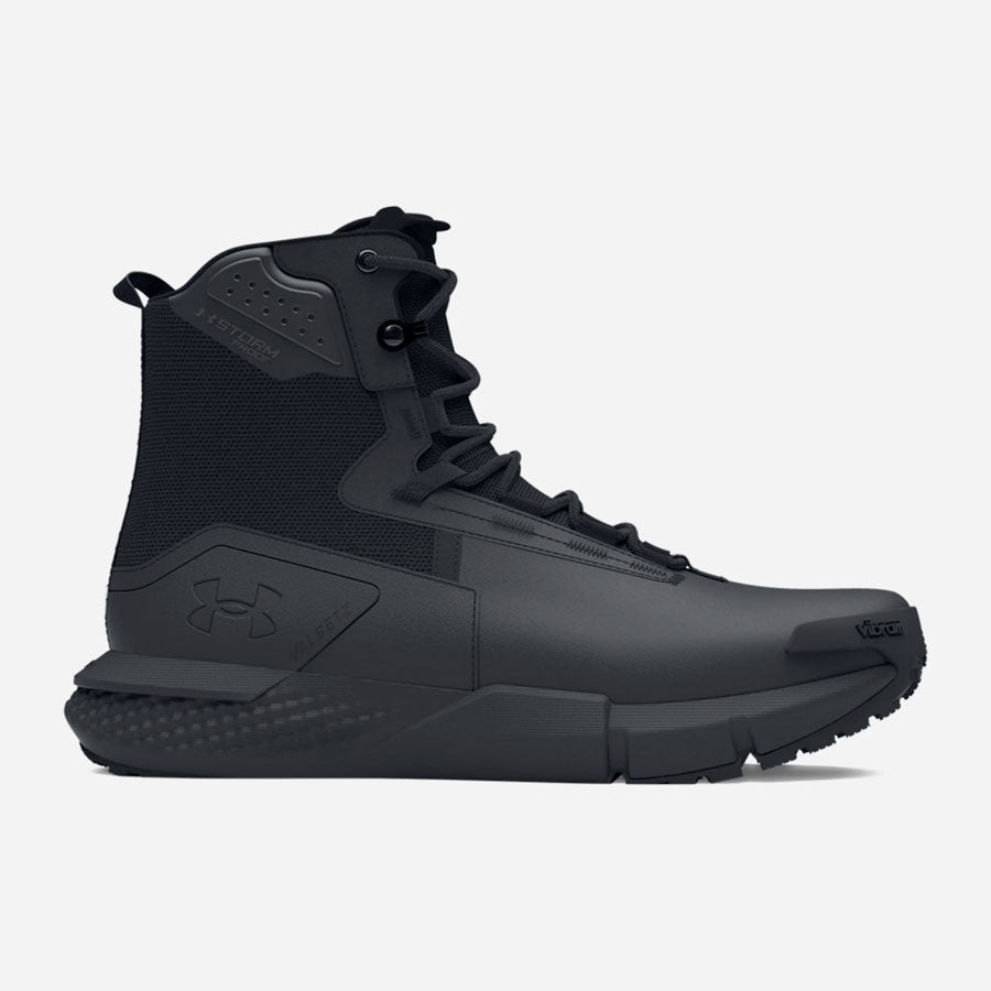 Under Armour Men's Valsetz Waterproof Zip Tactical Boots Black-Tactical Source LLC