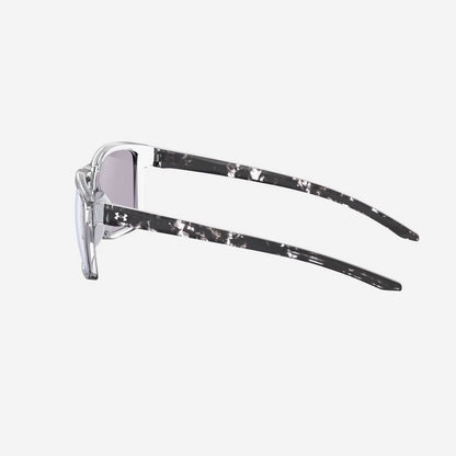 Under Armour UA Hustle Mirror Sunglasses Crystal Black Frame, Green Mirror Lens-Tactical Source LLC