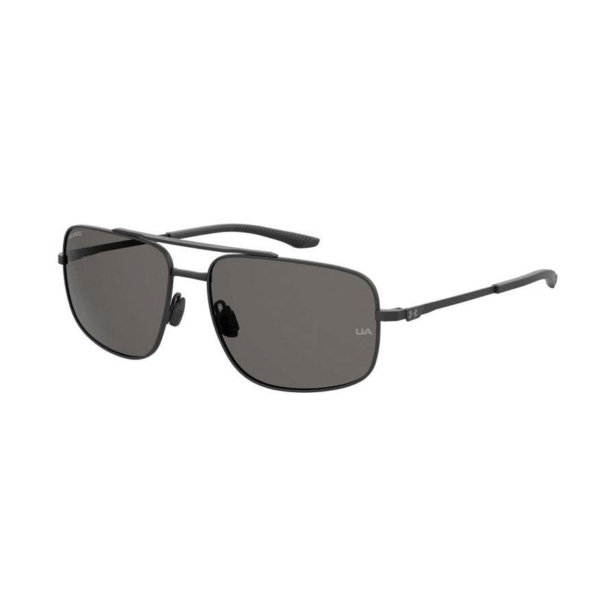 Under Armour UA Impulse Sunglasses Matte Black Frame, Gray Polarized Lens-Tactical Source LLC