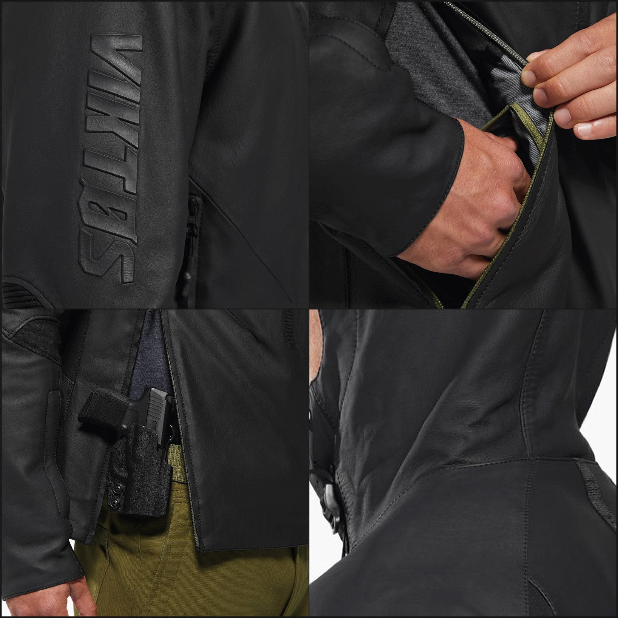 VIKTOS Actual Waterproof Leather Jacket Black Nightfjall-Tactical Source LLC
