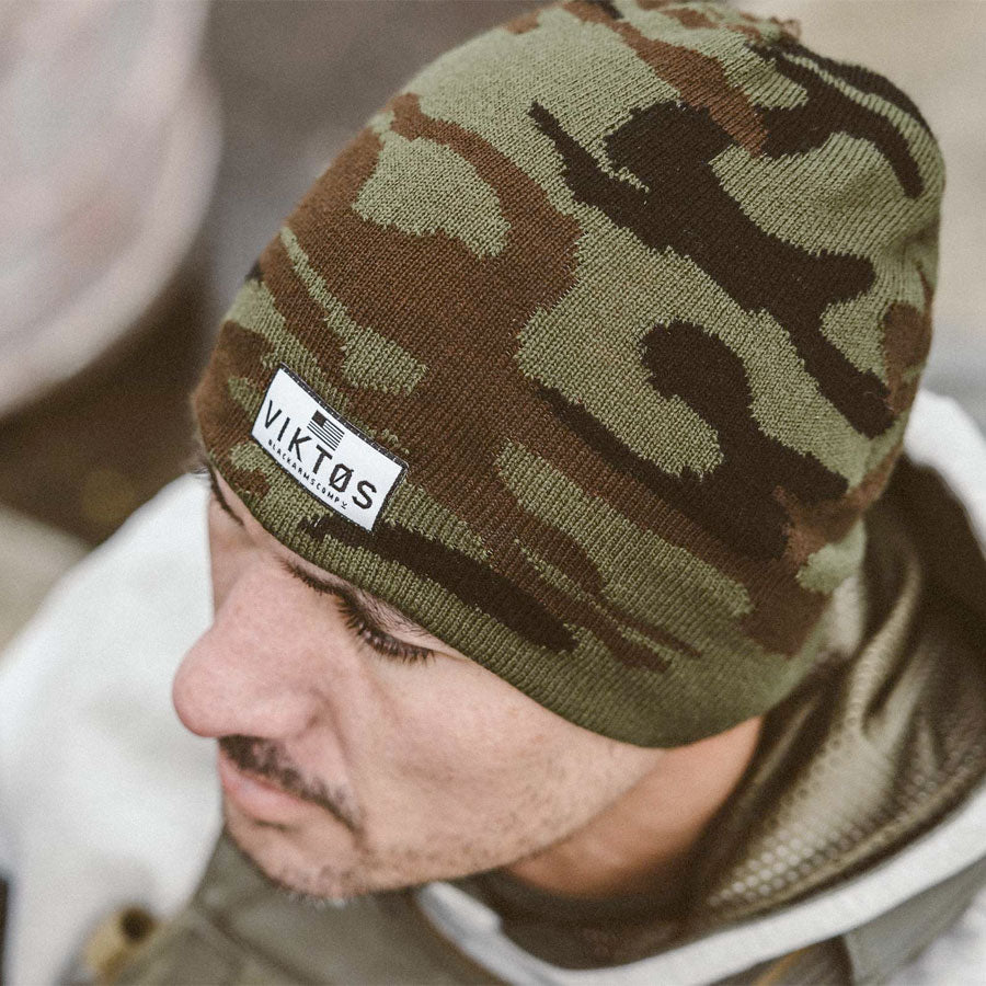 VIKTOS Archetype Beanie Woodland Camo-Tactical Source LLC