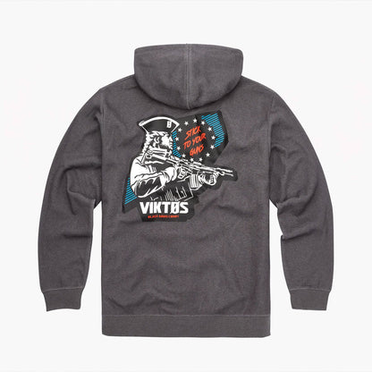 VIKTOS Gunvent Stickup Hoodie Dark Grey Heather-Tactical Source LLC