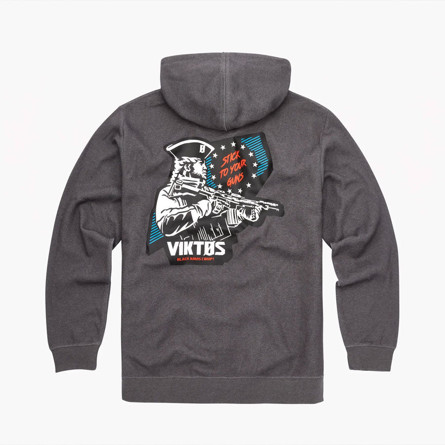 VIKTOS Gunvent Stickup Hoodie Dark Grey Heather-Tactical Source LLC