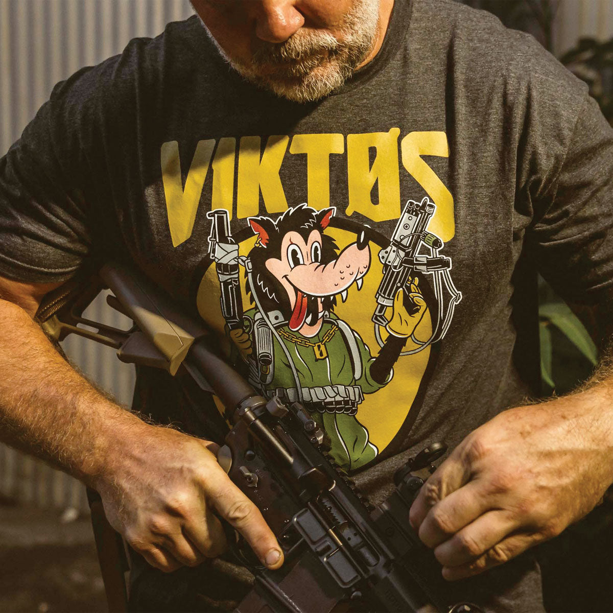 VIKTOS Huff & Puff Tee Charcoal Heather-Tactical Source LLC