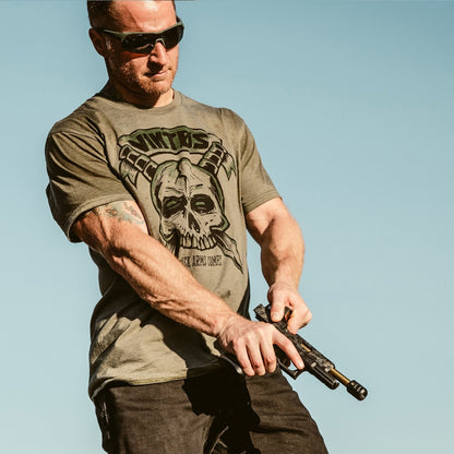 VIKTOS Kbarred Tee Olive Heather-Tactical Source LLC