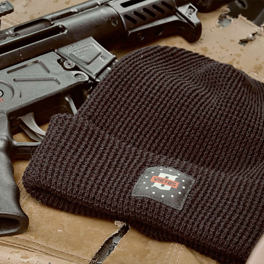 VIKTOS Patriot Beanie Black OSFA-Tactical Source LLC