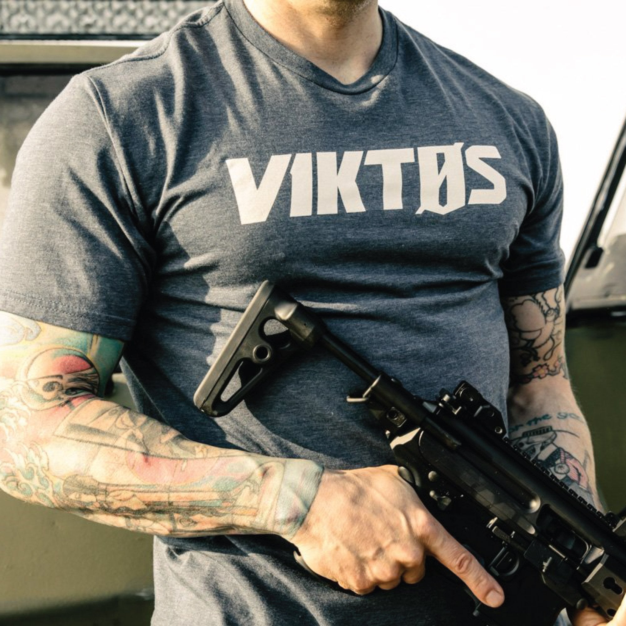 VIKTOS Tack Tee Navy Heather-Tactical Source LLC