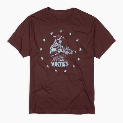 VIKTOS Tax Stamp Tee Burgundy Heather-Tactical Source LLC