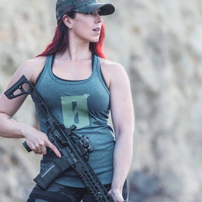 VIKTOS Womens Gametime Racerback Tank Navy-Tactical Source LLC