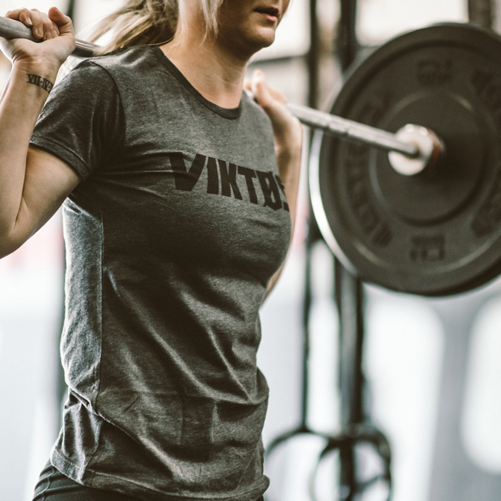 VIKTOS Womens Tack Top Tee Charcoal Heather-Tactical Source LLC