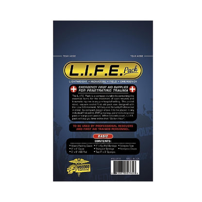 Voodoo Tactical LIFE Pack Basic Trauma First Aid Supplies-Tactical Source LLC