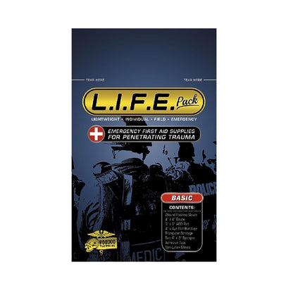 Voodoo Tactical LIFE Pack Basic Trauma First Aid Supplies-Tactical Source LLC