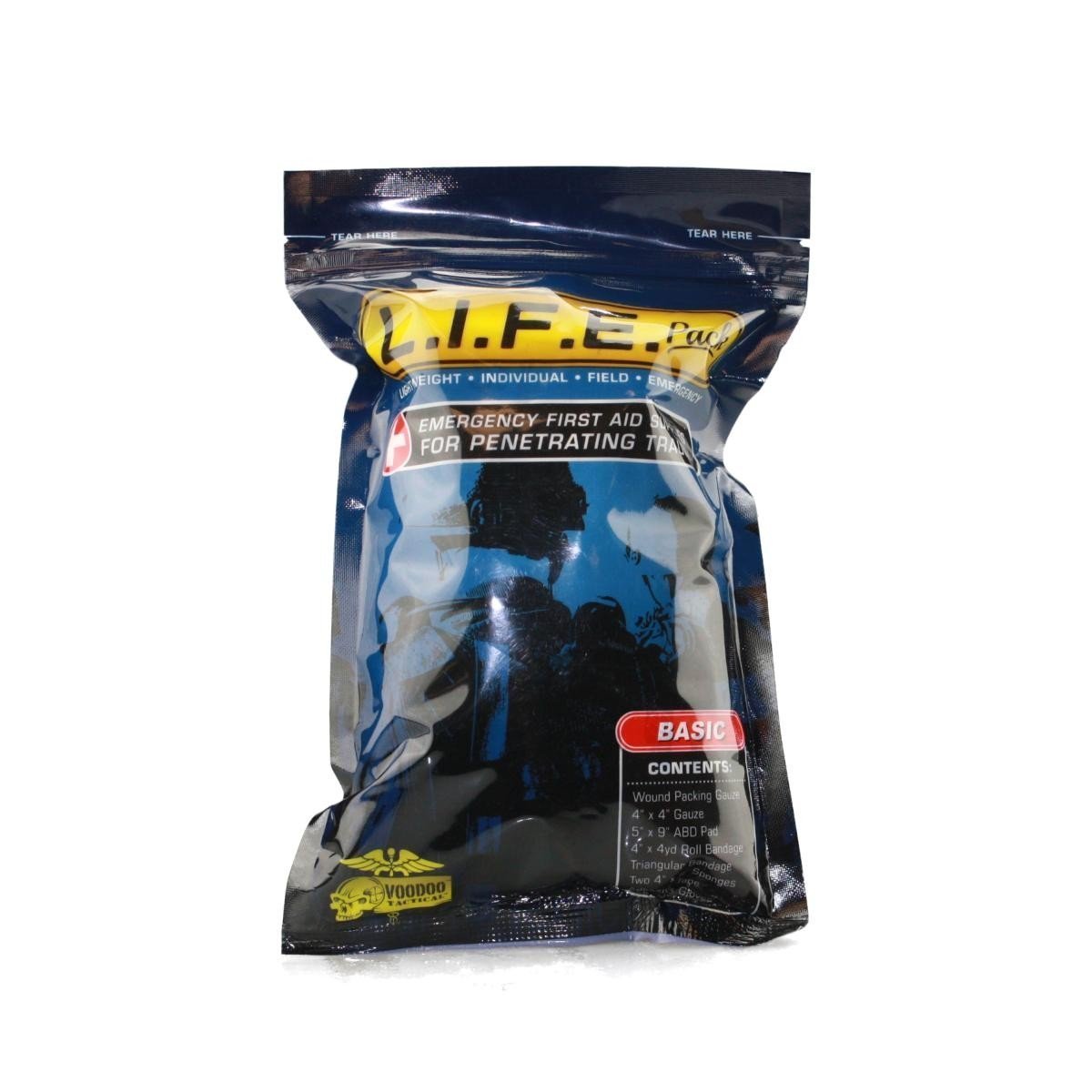 Voodoo Tactical LIFE Pack Basic Trauma First Aid Supplies-Tactical Source LLC
