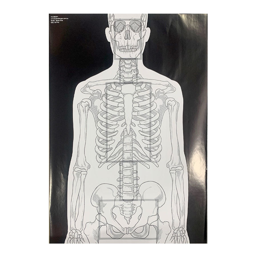 VTS Double Sided Tactical Targets (ZULU) A1 150GSM Pad of 100-Tactical Source LLC