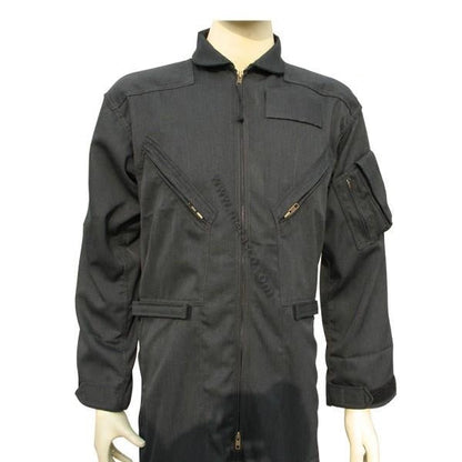 VTS FR Tactical Coveralls NFS-707 Black Nomex IIIA by Dupont-Tactical Source LLC
