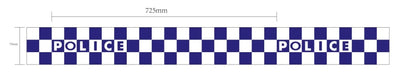 VTS Police Barricade Tape Blue and White Checkered Reflective 1000ft Roll-Tactical Source LLC