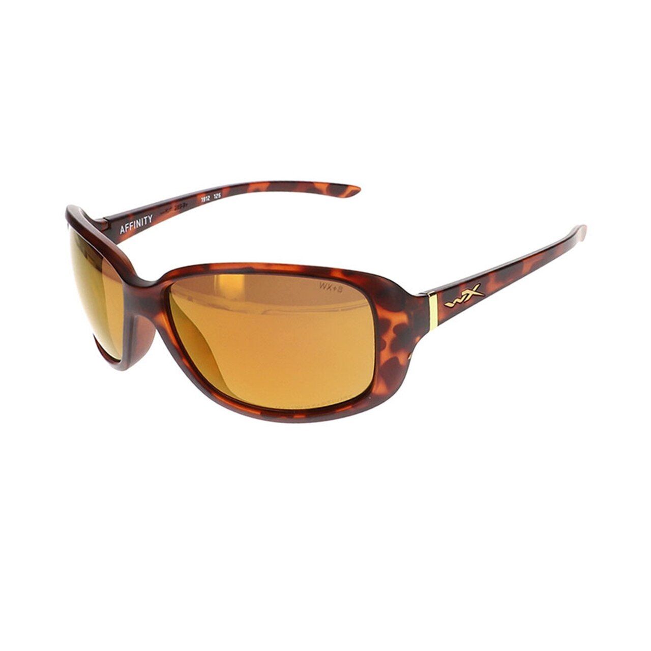 Wiley X Affinity Sunglasses Polarised Bronze Lens Matte Demi Frame-Tactical Source LLC