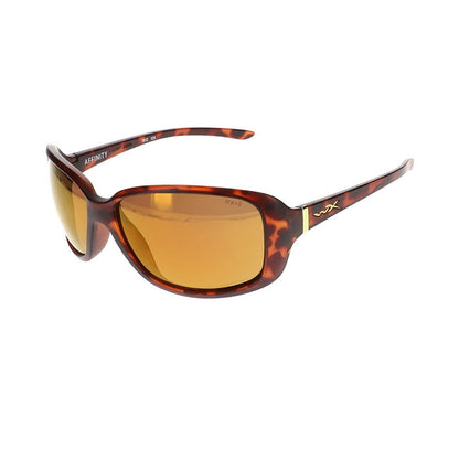 Wiley X Affinity Sunglasses Polarised Bronze Lens Matte Demi Frame-Tactical Source LLC