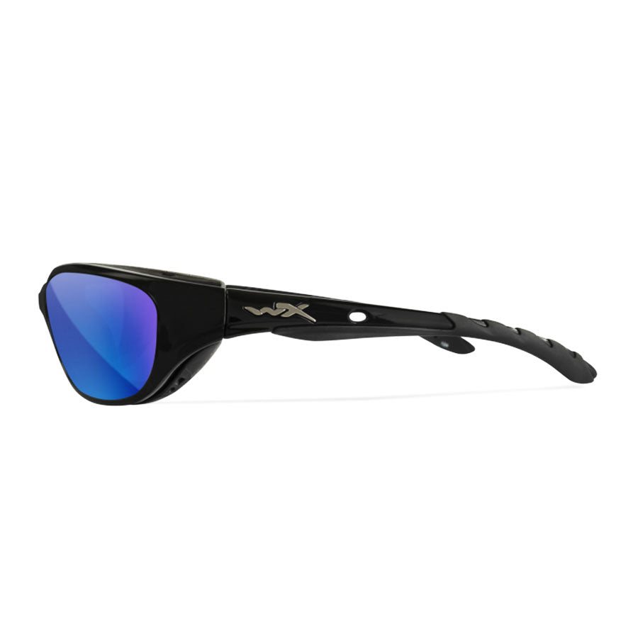 Wiley X AirRage Captivate Polarised Blue Lens w/ Gloss Black Frame-Tactical Source LLC