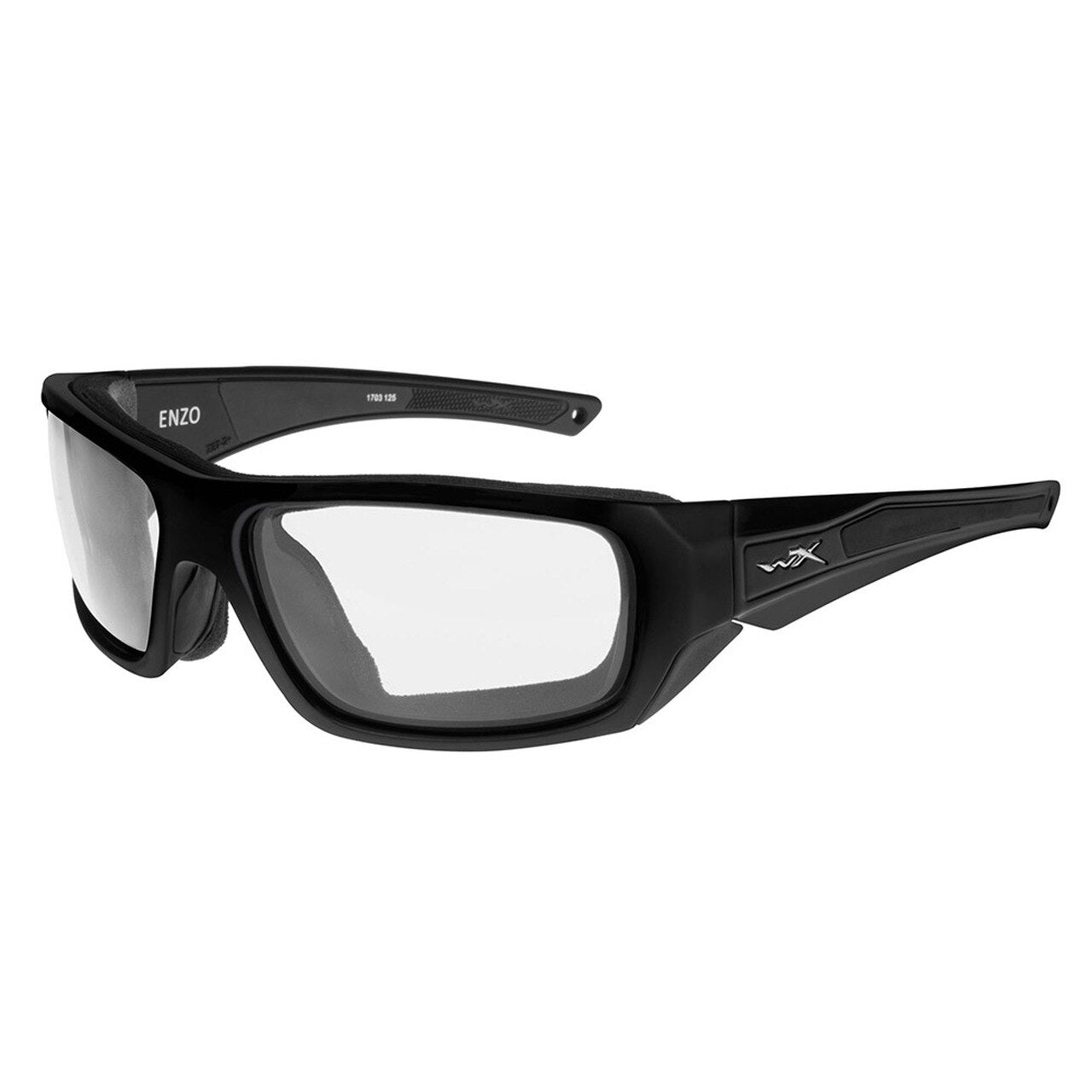 Wiley X Enzo Sunglasses Clear Lens Matte Black Frame-Tactical Source LLC