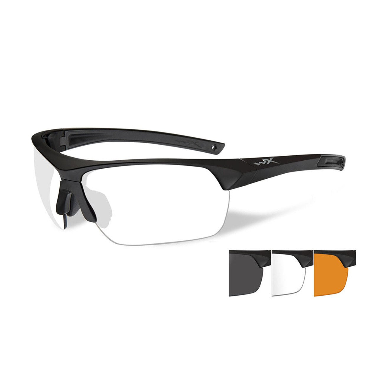 Wiley X Guard Three Lens Matte Black Frame-Tactical Source LLC