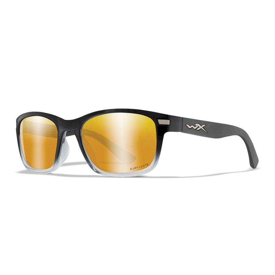 Wiley X Helix Captivate Bronze Mirror Lens w/ Gloss Black to Crystal Clear Frame-Tactical Source LLC
