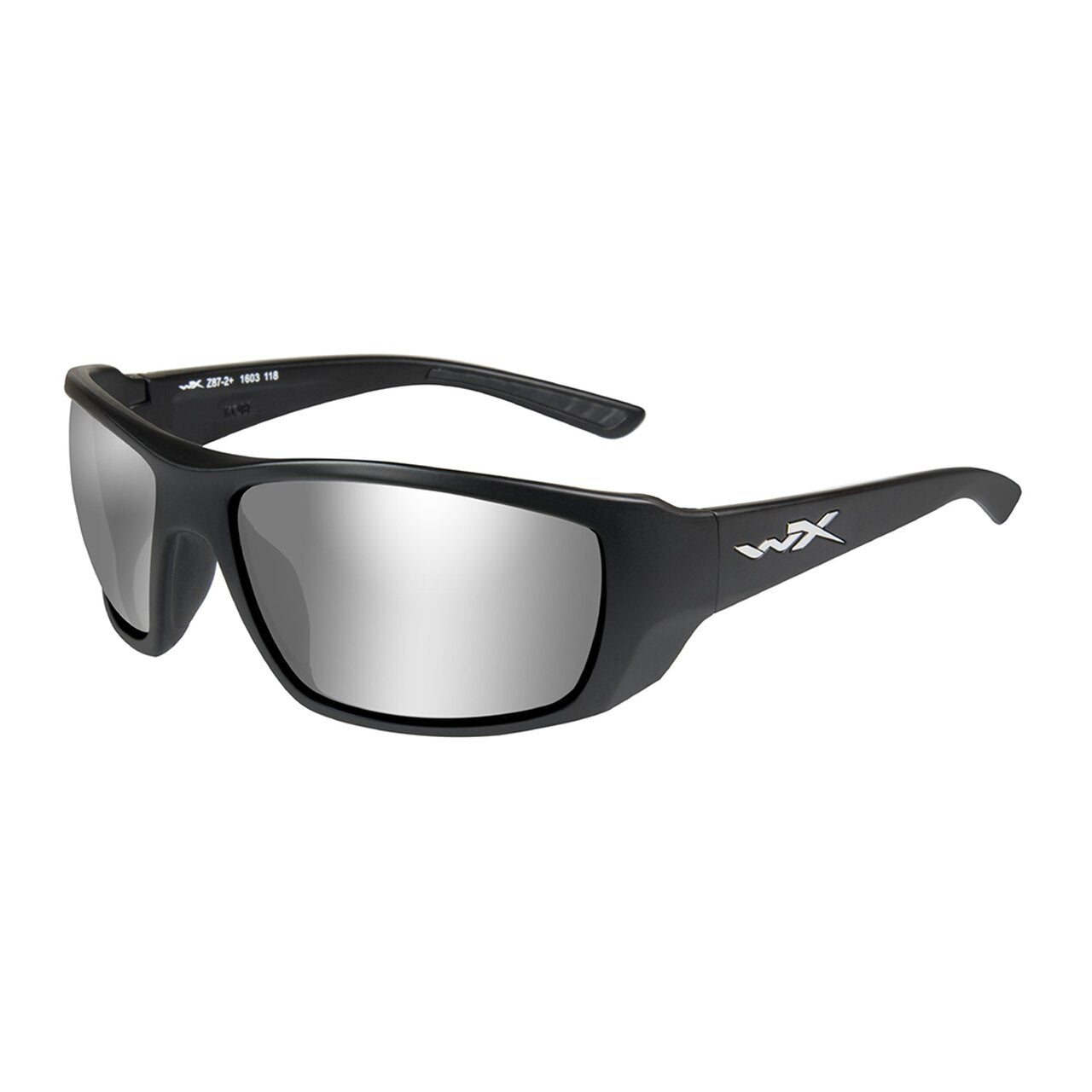 Wiley X Kobe Silver Flash Smoke Grey Lens Matte Black Frame-Tactical Source LLC