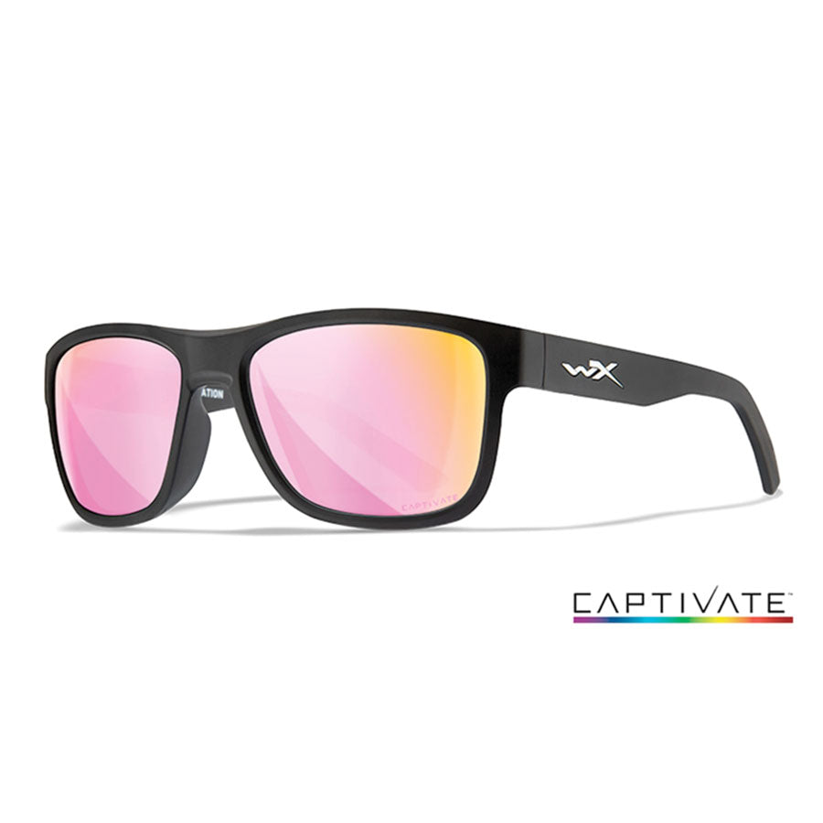 Wiley X Ovation Captivate Rose Gold Mirror Lens w/ Matte Black Frame-Tactical Source LLC
