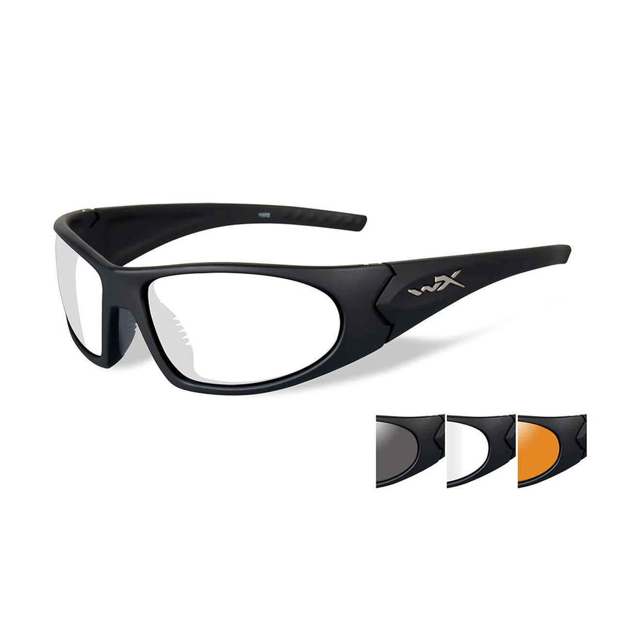 Wiley X Romer 3 Sunglasses Three Lens Matte Black Frame-Tactical Source LLC