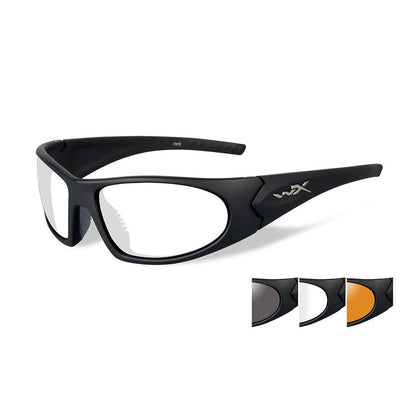 Wiley X Romer 3 Sunglasses Three Lens Matte Black Frame-Tactical Source LLC