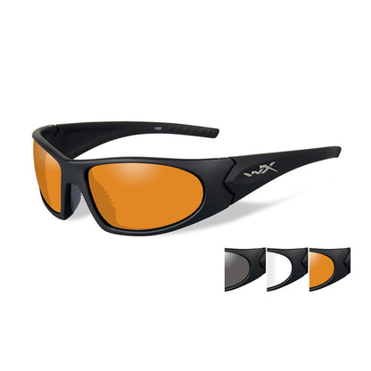 Wiley X Romer 3 Sunglasses Three Lens Matte Black Frame-Tactical Source LLC