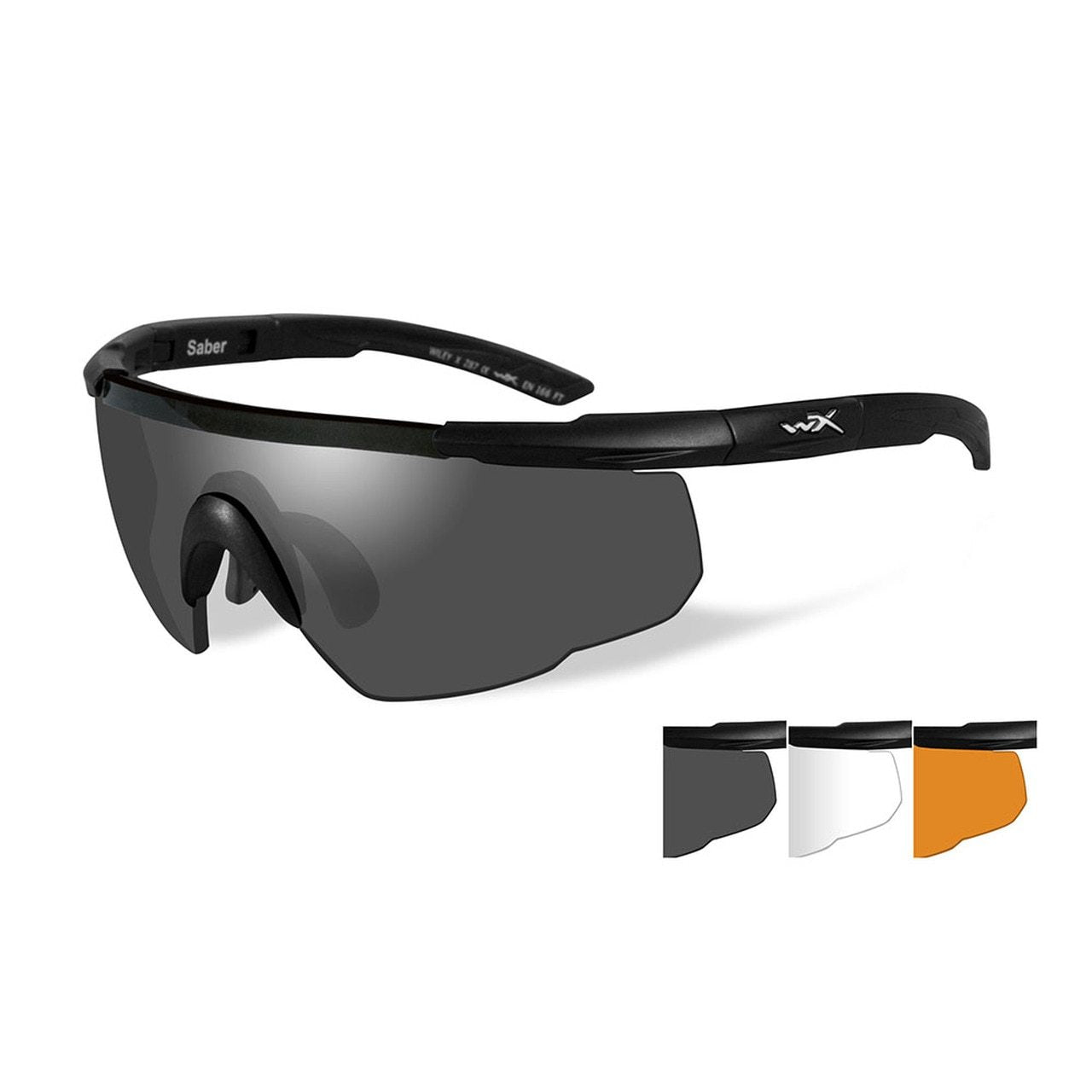 Wiley X Saber Advanced 3 Lens Kit Matte Black Frame-Tactical Source LLC
